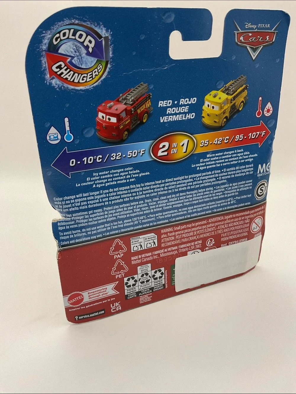 Cars Color Changers Rescue Truck - Yellow/Red